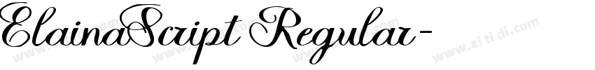ElainaScript Regular字体转换